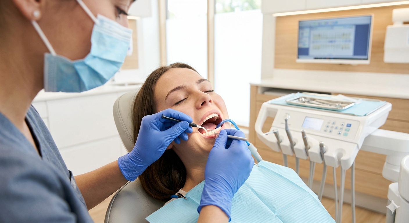 Servicios Aplicación de sellantes dentales para prevenir caries en clínica odontológica