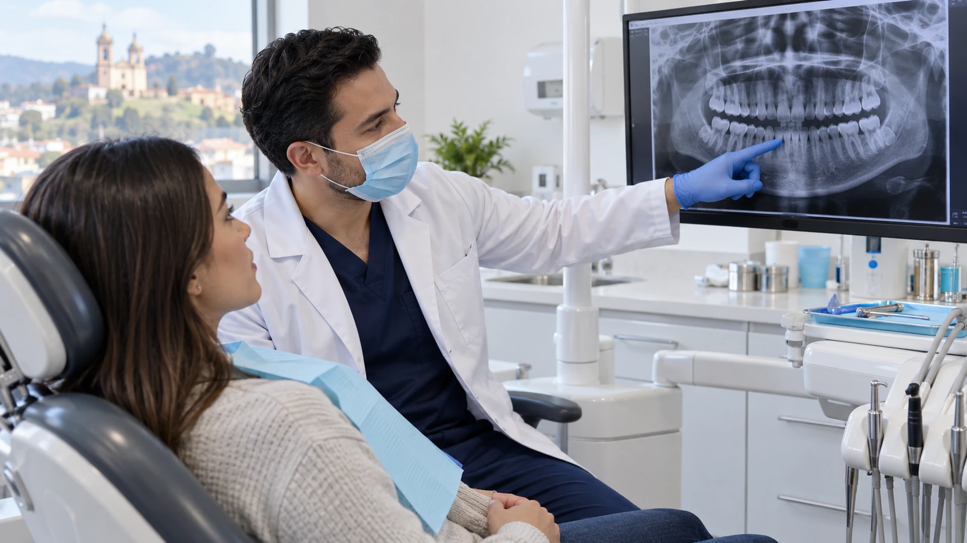 Valoración y radiografía antes de decidir una extracción dental
